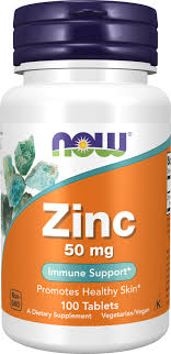 Now Foods Zinc, 50 mg, 100 Tablets