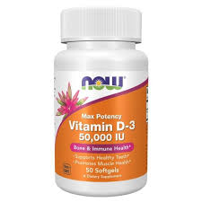 NOW Foods Vitamin D-3 50,000 IU – 50 Softgels