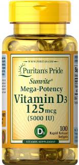Vitamin D3 5000 IU – 100 Softgels