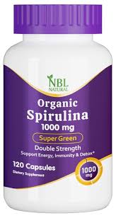 Organic Spirulina Double Strength 1000 mg – 120 Tablets