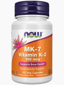 NOW Foods MK-7 Vitamin K-2 100 mcg – 60 Veg Capsules